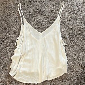 Tie side White Women's Top
